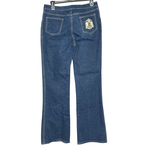St John By Marie Gray Flare Wide Leg High Rise Jeans Size 6 - Picture 1 of 5
